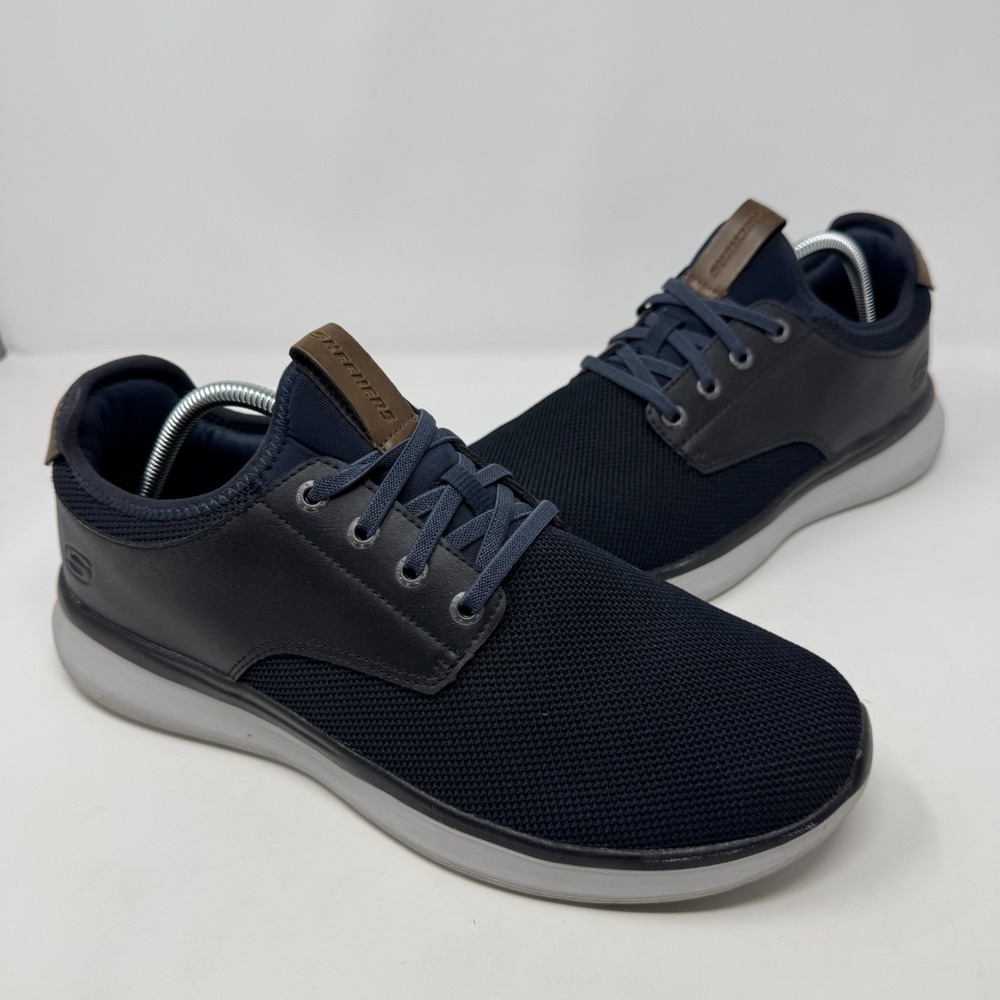 Skechers Shoes Delson 2.0-Weslo Casual Lace Up Sneakers 58817 Black Men's 11